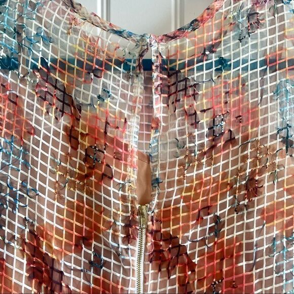 Danny & Nicole Orange Floral Print Fit & Flare Midi Dress; SZ 10;Great Condition - Picture 6 of 12